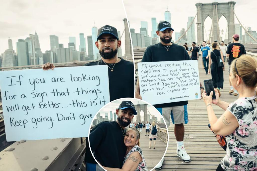 Jose Cruz of NYC gives hugs for stressed travelers in viral 'love' tour